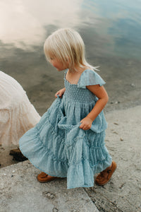 SS Girl's Dress Marabella Dress (blue swiss dot)