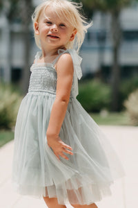 SS Girl's Dress Isa Dress (airy blue tulle)