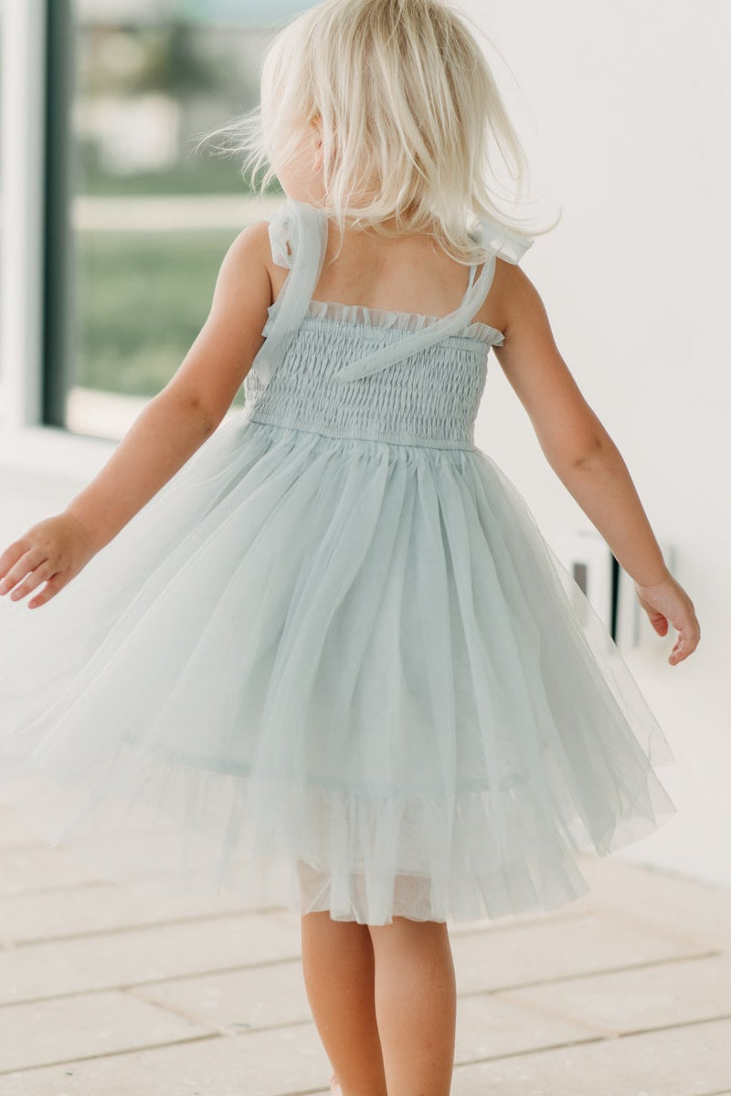 SS Girl's Dress Isa Dress (airy blue tulle)