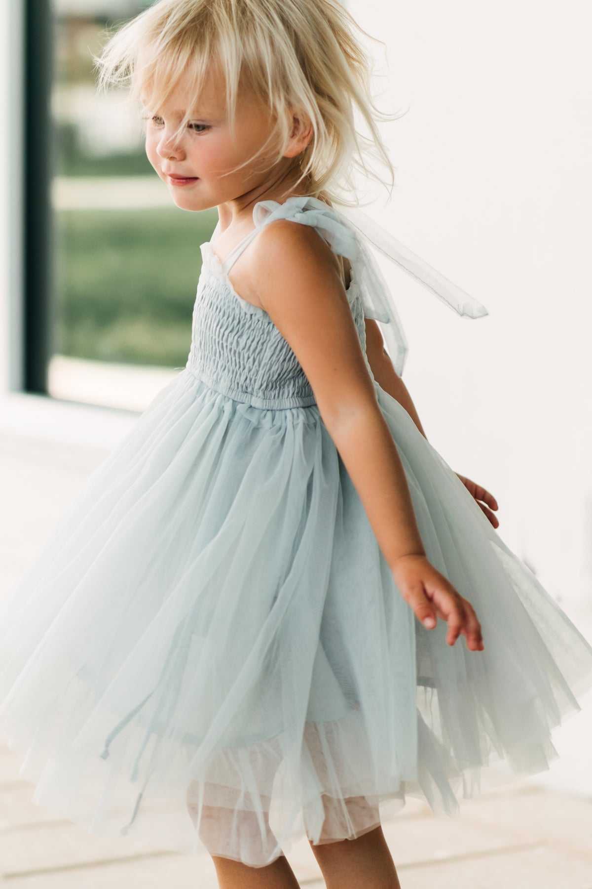 SS Girl's Dress Isa Dress (airy blue tulle)