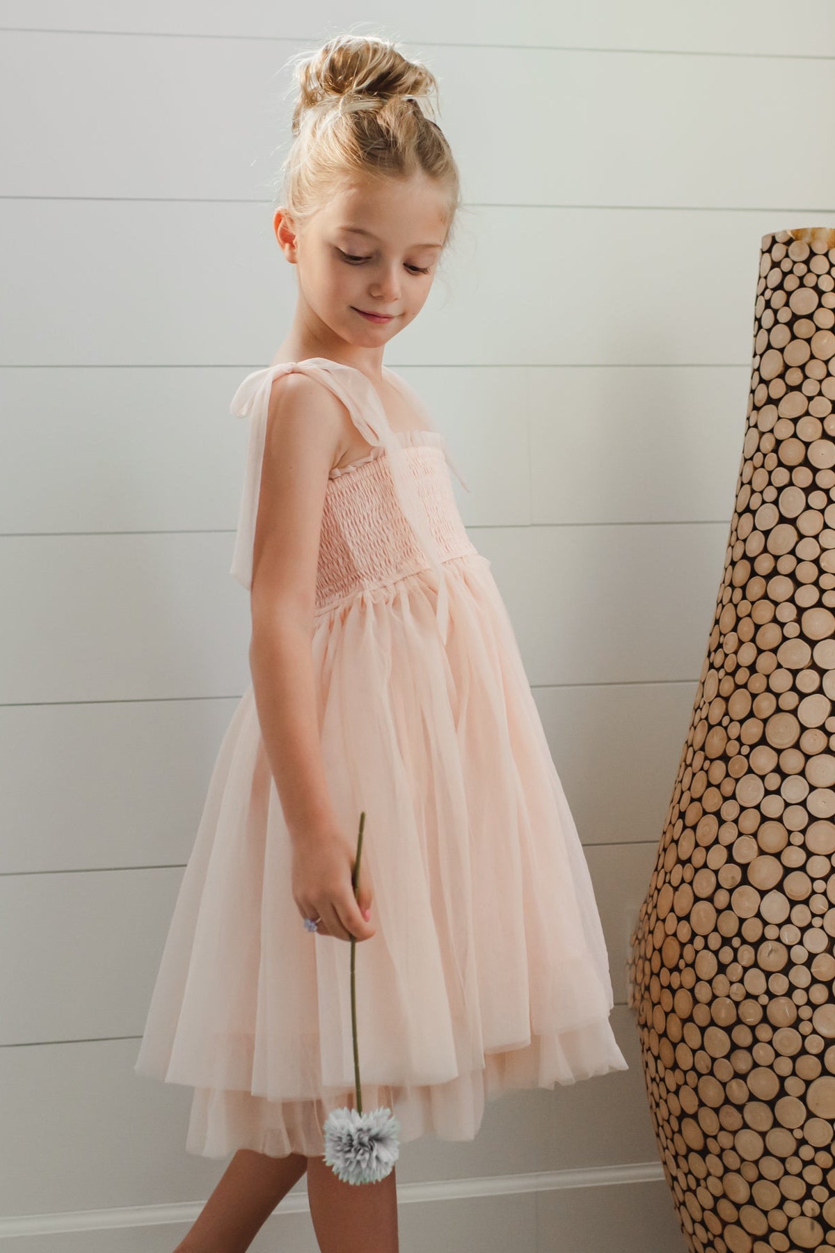 SS Girl's Dress Isa Dress (blush tulle)