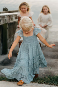 SS Girl's Dress Marabella Dress (blue swiss dot)