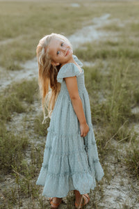 SS Girl's Dress Marabella Dress (blue swiss dot)