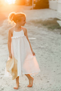 SS Girl's Dress Lucie Dress (white muslin) FINAL SALE