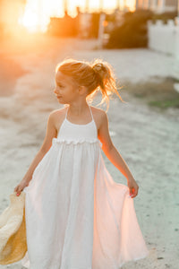 SS Girl's Dress Lucie Dress (white muslin) FINAL SALE