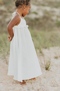 SS Girl's Dress Lucie Dress (white muslin) FINAL SALE