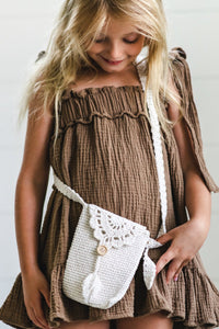 SS Girl's Dress Evie Tunic Dress (mocha muslin)