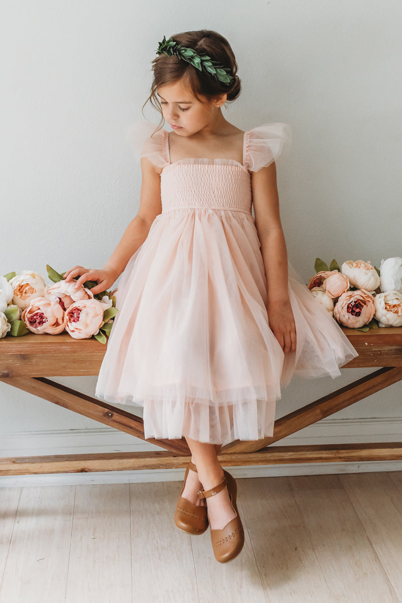 SS Girl's Dress Juliet Dress (blush tulle)