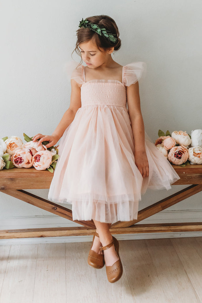 SS Girl's Dress Juliet Dress (blush tulle)
