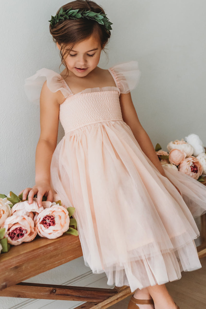 SS Girl's Dress Juliet Dress (blush tulle)