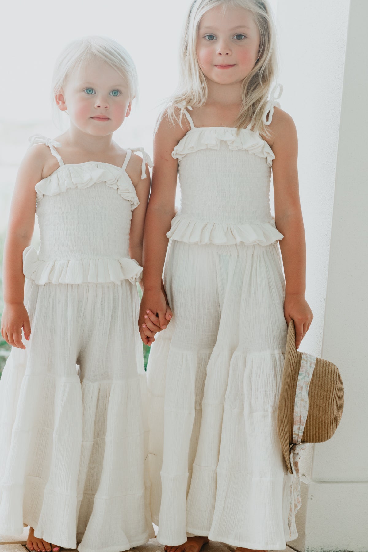 SS Girl's Top Vivi Top (light ivory muslin)