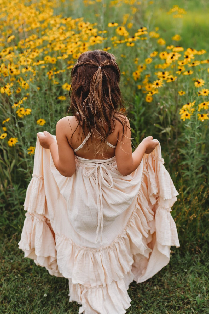 SS Girl's Dress Wendy Dress (sand muslin)