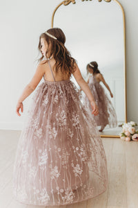 SS Girl's Dress Fiona Lace Dress (lavender pink)