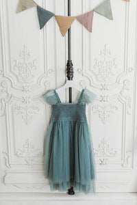 SS Girl's Dress Juliet Dress (soft teal tulle)